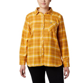 Dámské Košile Columbia Simply Put II Flannel Plus Size Oranžové JPSDXB079